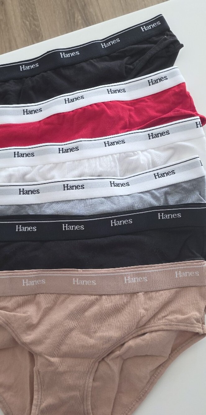 Hanes Boxer Briefs Pack in Red, White, Gray, Black, Tan 6 Pairs